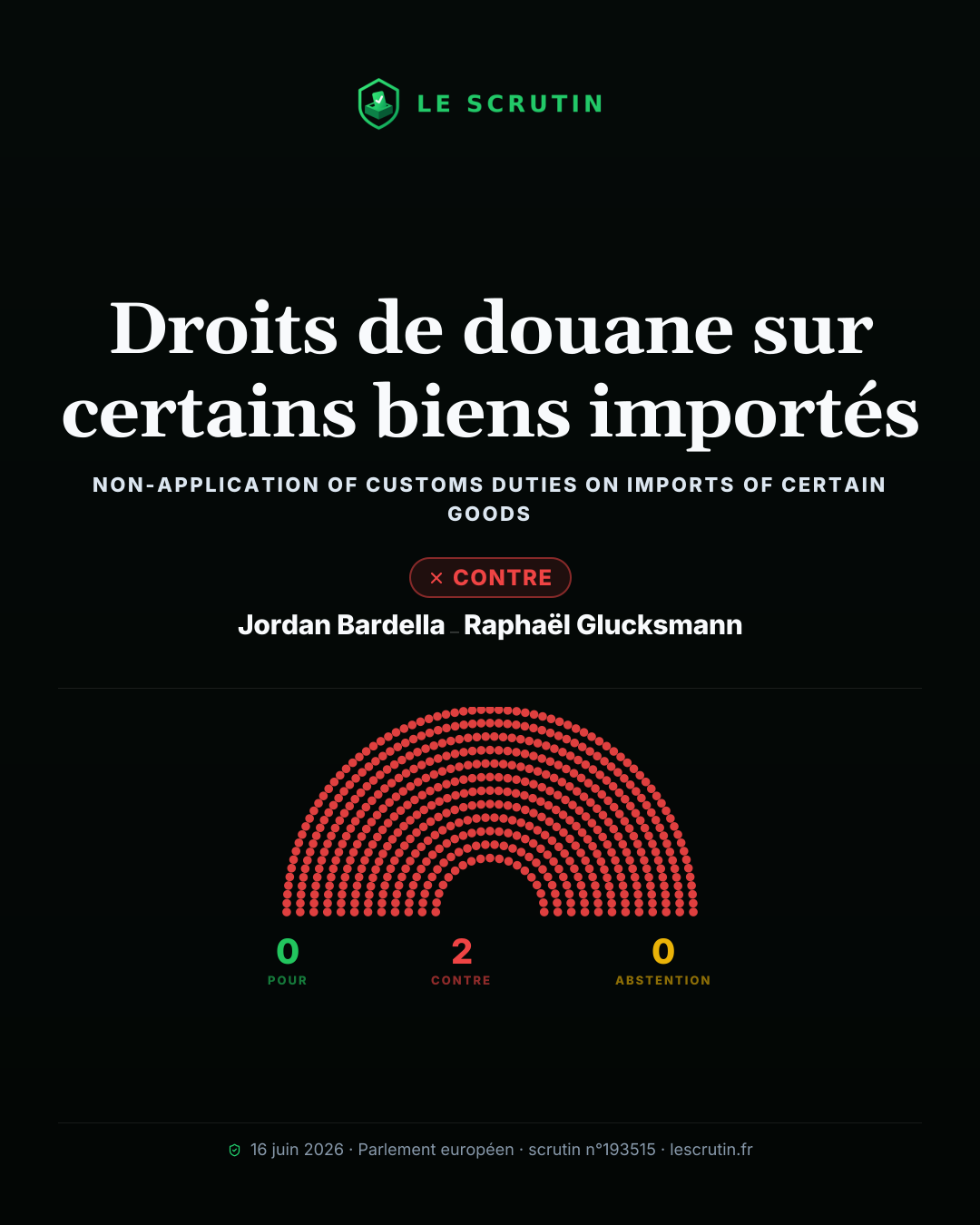 Visuel : Suspension de taxes à l’entrée de certains produits