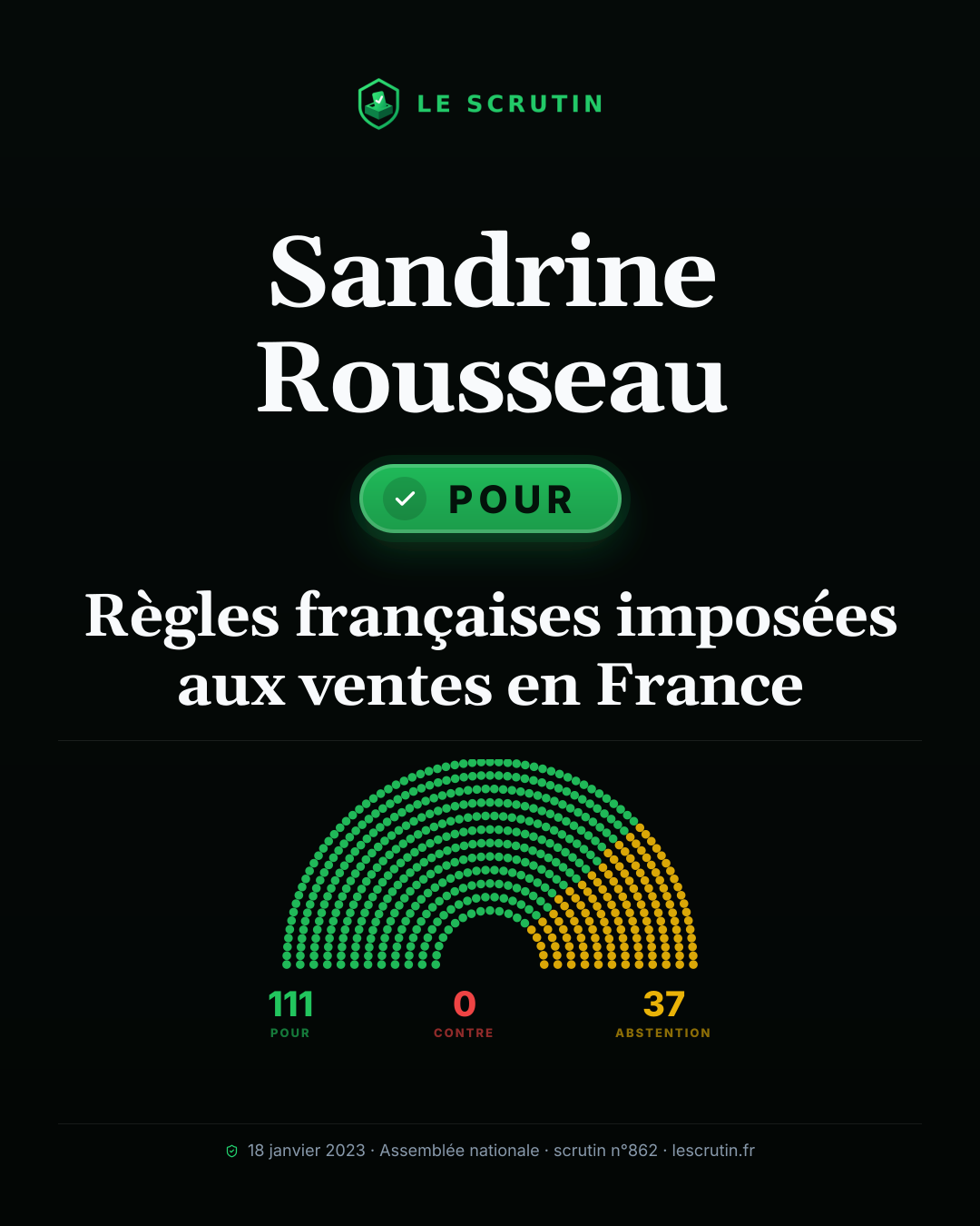 Visuel : Règles françaises imposées aux ventes en France