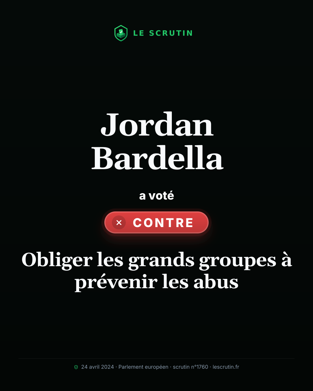 Visuel : Obliger les grands groupes à prévenir les abus