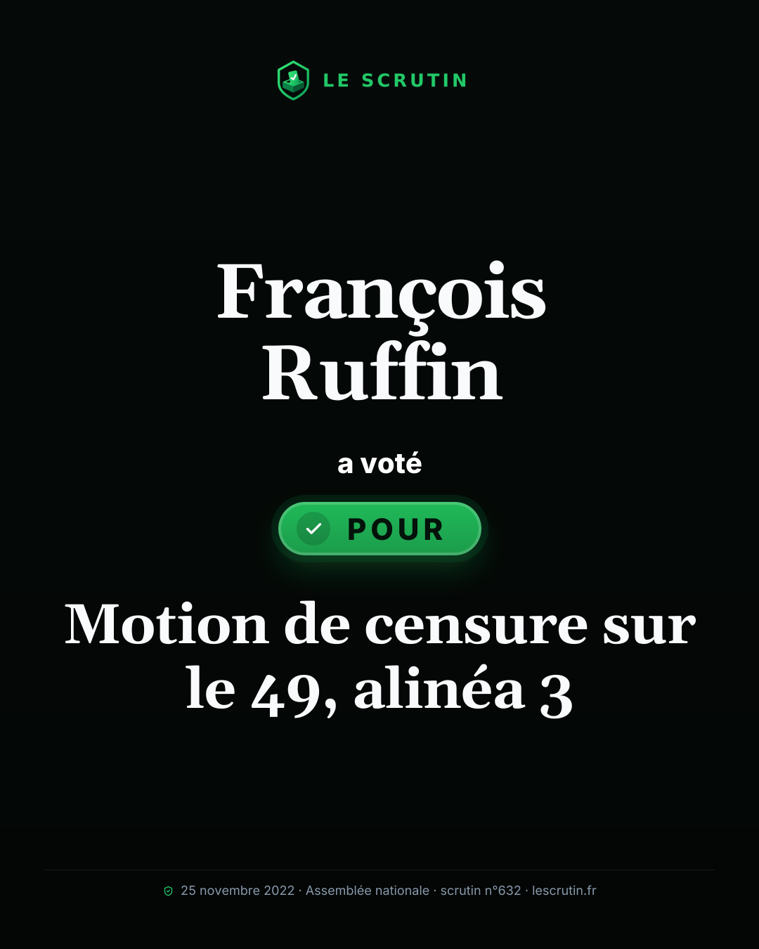 Visuel : Motion de censure sur le 49, alinéa 3