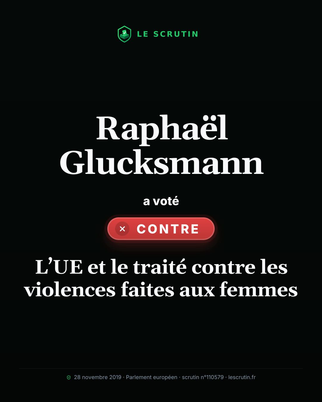 Visuel : L’UE et le traité contre les violences faites aux femmes