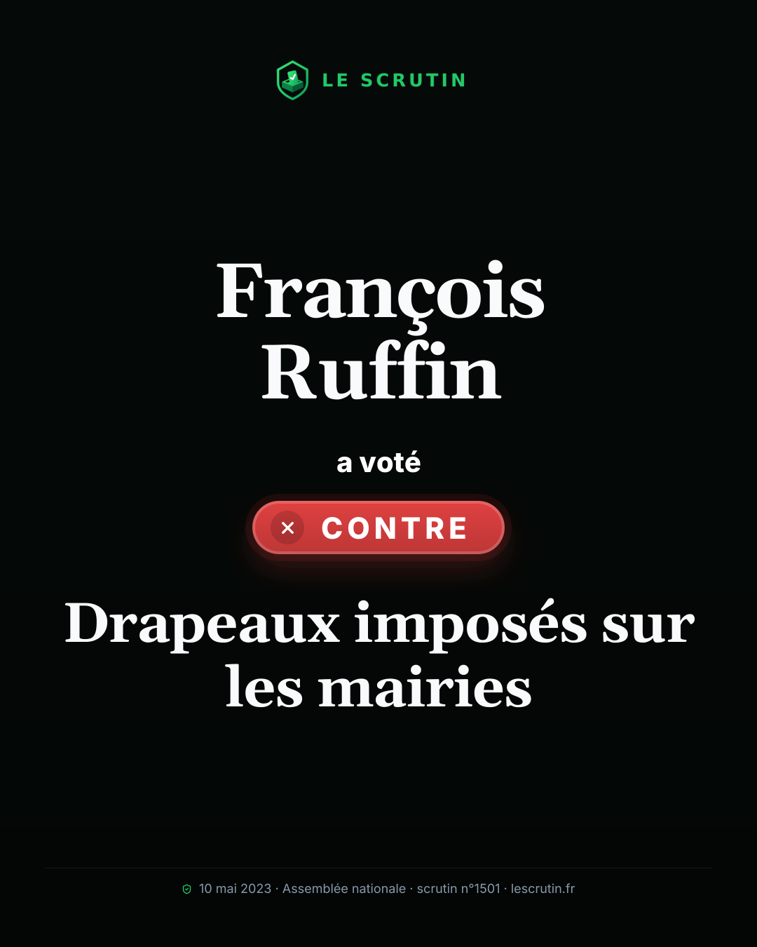 Visuel : Drapeaux imposés sur les mairies