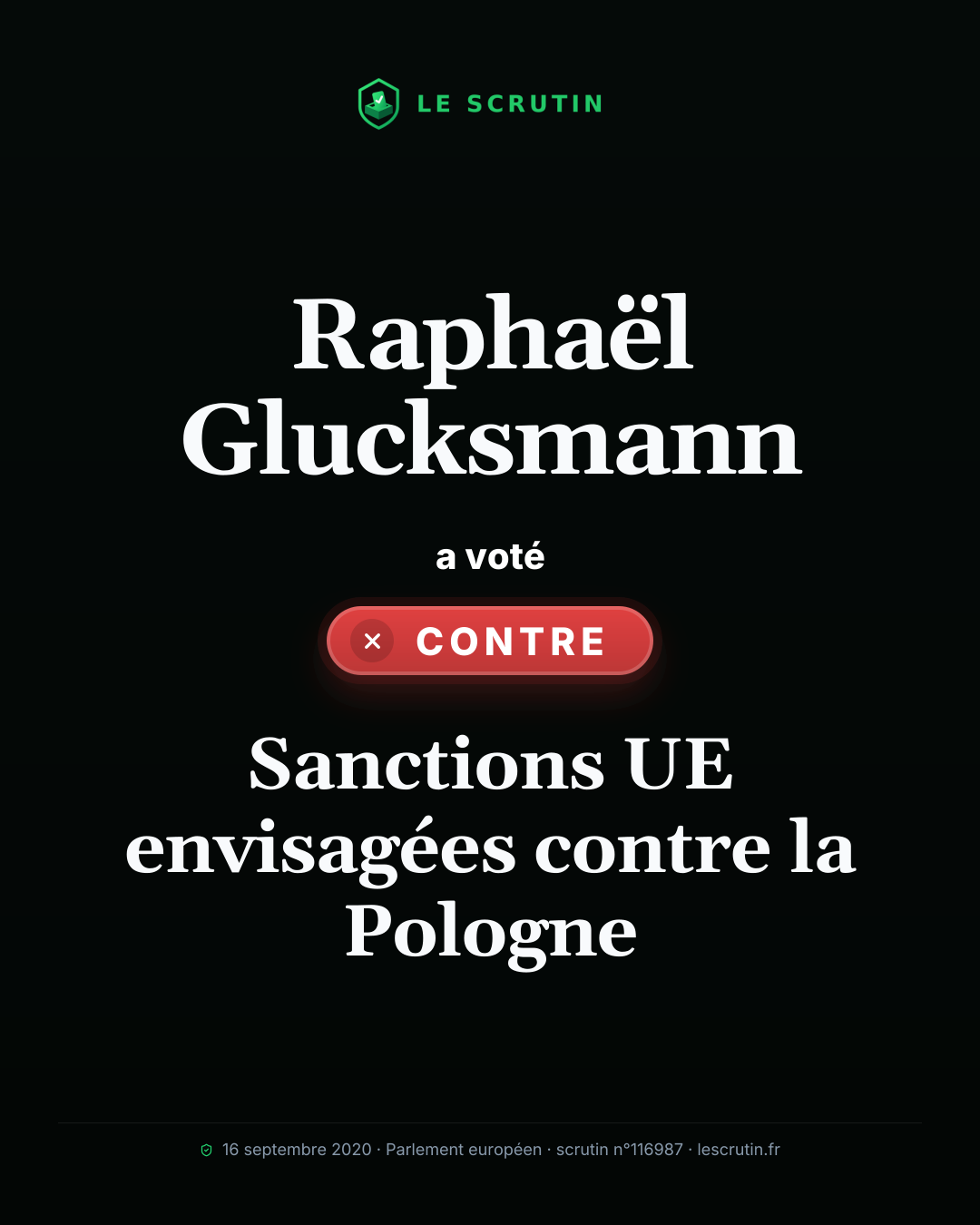 Visuel : Sanctions UE envisagées contre la Pologne